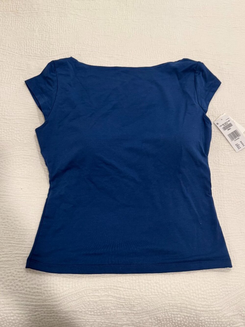 NWT Abercrombie Bra-Free Short-Sleeve Cowl-Back Top
